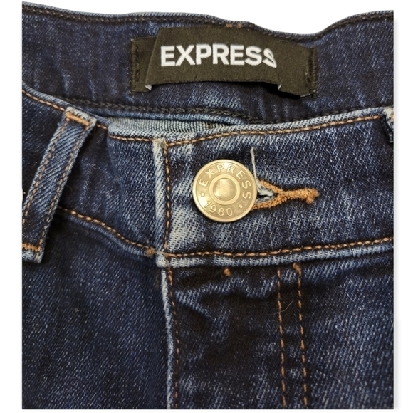 Express Cutoffs Denim Jean Shorts High Rise Size 4 - Picture 4 of 4